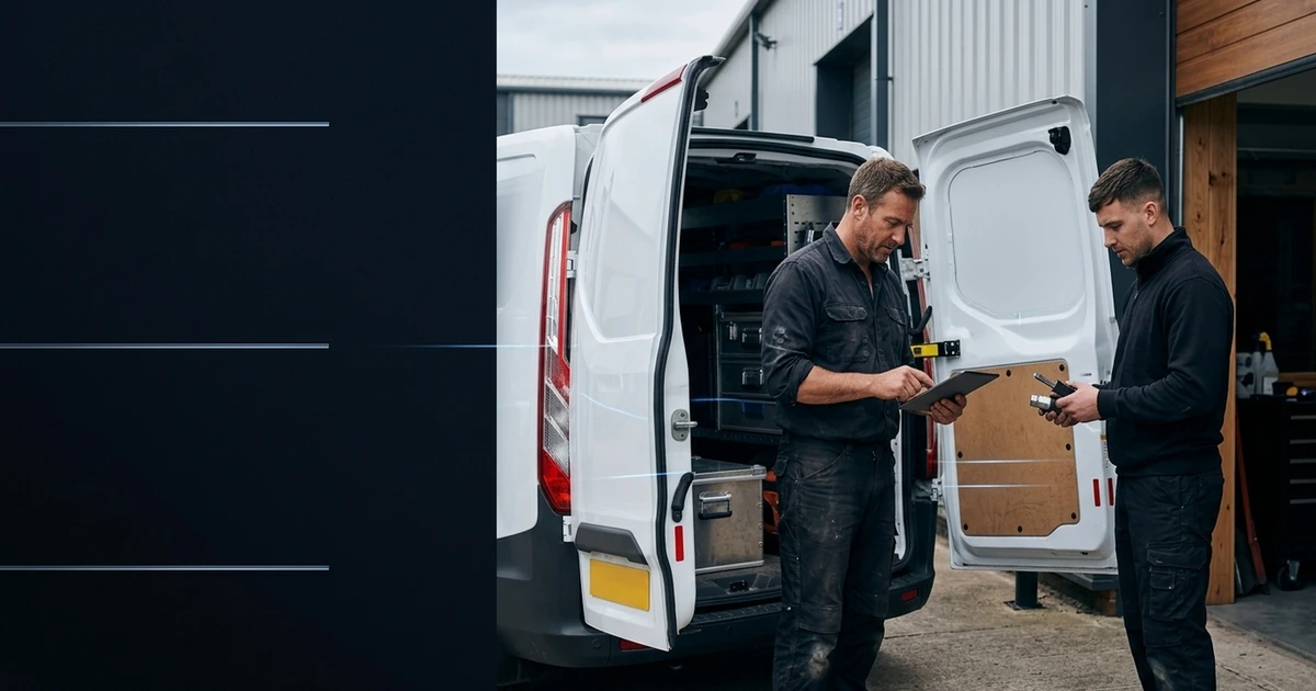 Trades and field-service team connecting jobs, invoices and follow-up