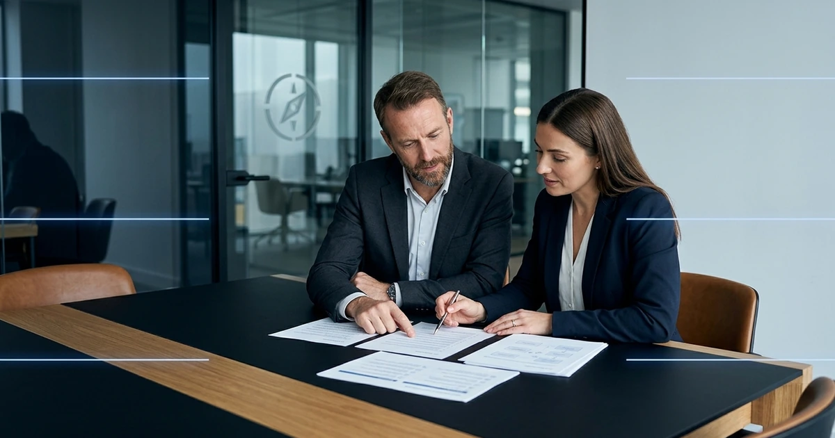 UK SME leaders reviewing a practical AI governance checklist