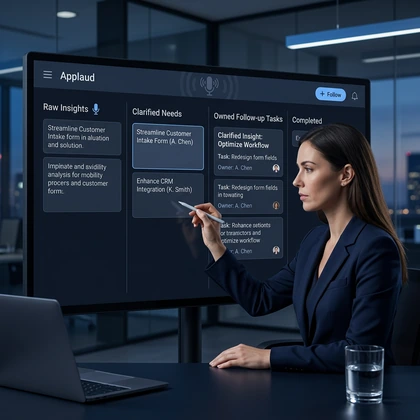 Applaud team workflow visual