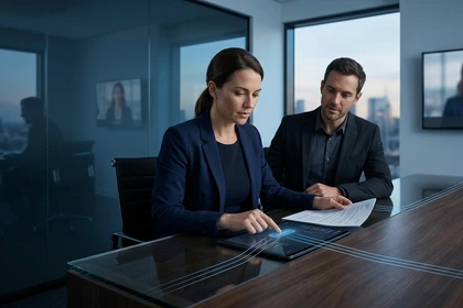 Operations lead approving a connected AI-assisted workflow action